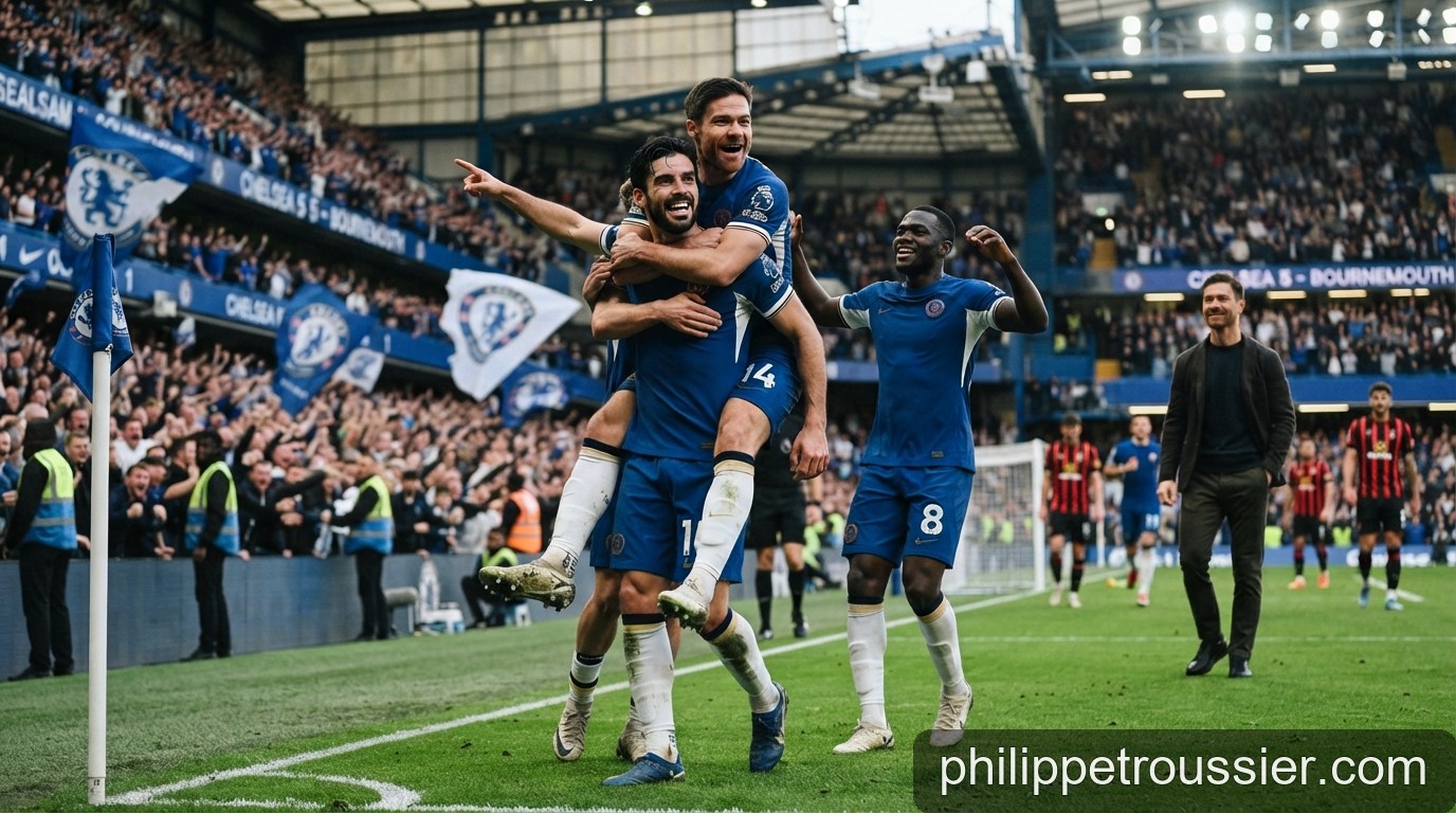 Chelsea 5-1 Bournemouth: Xabi Alonso và sự hồi sinh của hàng công tại Stamford Bridge